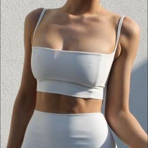 AYM/ Boom Boom the Label Ralph Crop Top in White